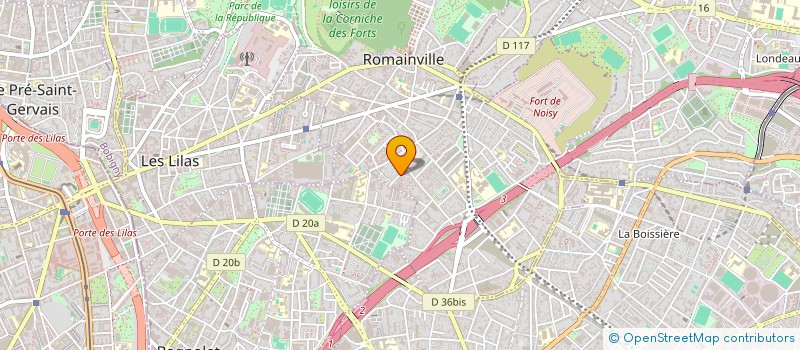 localisation de l'entreprise DRIVE AUTO à ROMAINVILLE