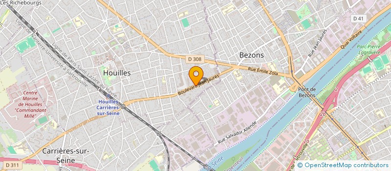 localisation de l'entreprise DRIVE AUTOS  HOUILLES