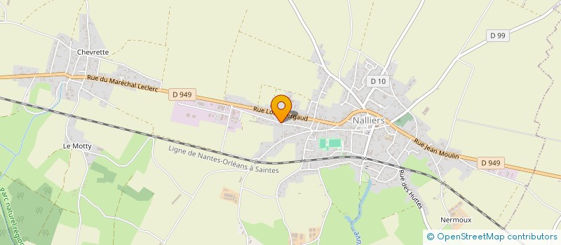 localisation de l'entreprise DRIVE BETON NALLIERS à NALLIERS