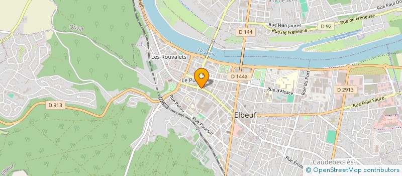 localisation de l'entreprise DRIVE BOUCHERIE  ELBEUF