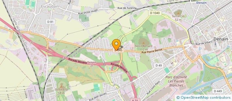 localisation de l'entreprise DRIVE BOX  ESCAUDAIN