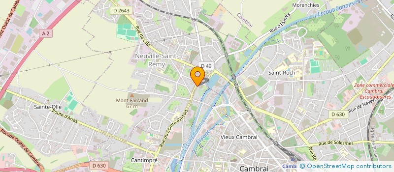 localisation de l'entreprise DRIVE CAR 59 à CAMBRAI