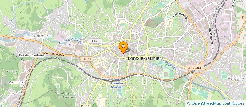 localisation de l'entreprise DRIVE COMMERCES à LONS-LE-SAUNIER