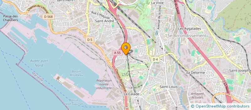 localisation de l'entreprise DRIVE CORP à MARSEILLE