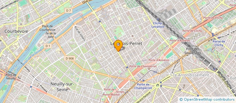 localisation de l'entreprise DRIVE DREAM VTC à LEVALLOIS-PERRET