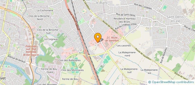 localisation de l'entreprise DRIVE EAT à SAINT-JEAN-LE-BLANC