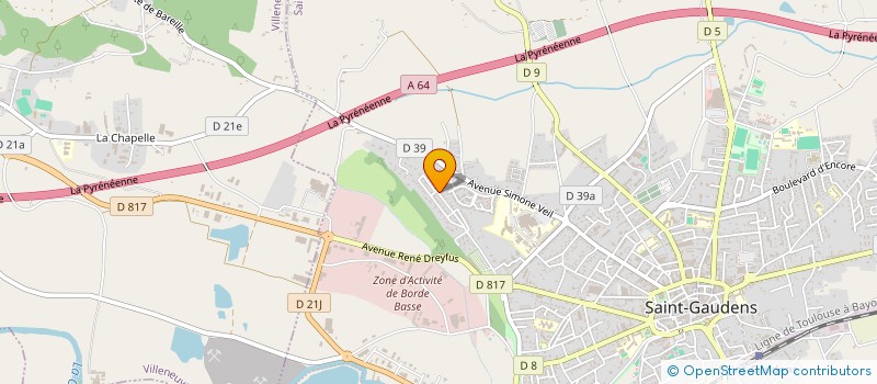 localisation de l'entreprise DRIVE FOR FUN (D2F)  SAINT-GAUDENS