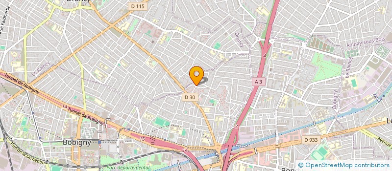 localisation de l'entreprise DRIVE GO à BOBIGNY