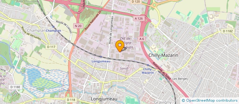 localisation de l'entreprise DRIVE HOLDING à LONGJUMEAU