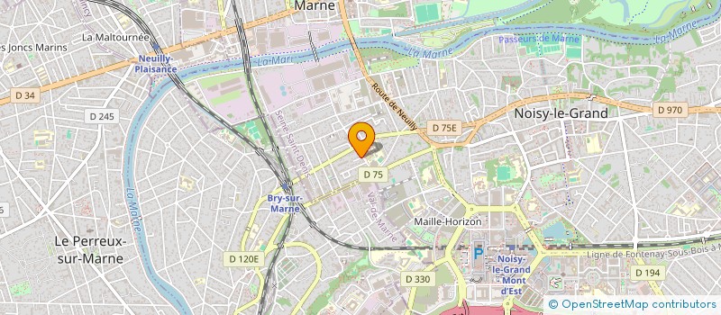 localisation de l'entreprise DRIVE LANE  NOISY-LE-GRAND