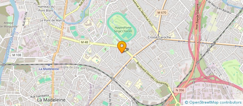 localisation de l'entreprise DRIVE MARCQ à MARCQ-EN-BARŒUL