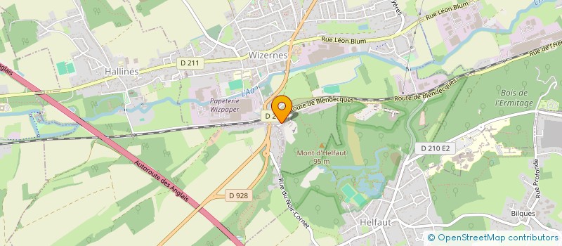 localisation de l'entreprise DRIVE NIGHT  WIZERNES