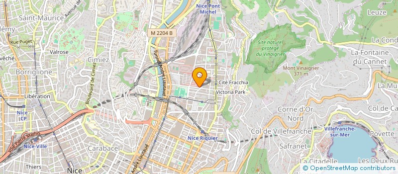 localisation de l'entreprise DRIVE-ONE VTC à NICE