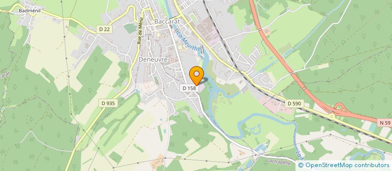 localisation de l'entreprise DRIVE PEINTURES  BACCARAT