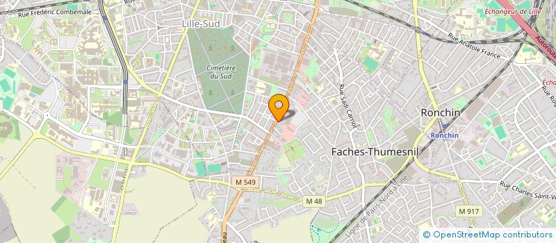 localisation de l'entreprise DRIVE POULET  FACHES-THUMESNIL