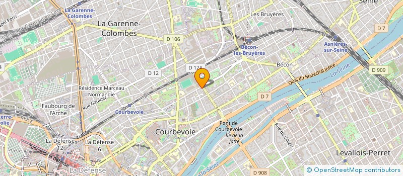 localisation de l'entreprise DRIVE R-LINE à COURBEVOIE