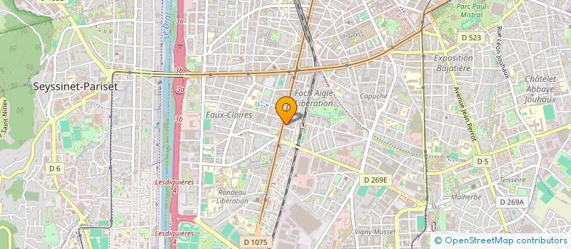 localisation de l'entreprise DRIVE SERVICE à GRENOBLE