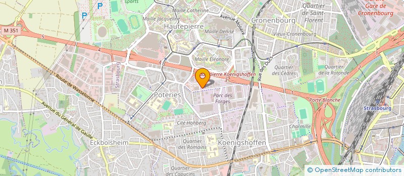 localisation de l'entreprise DRIVELAND à STRASBOURG
