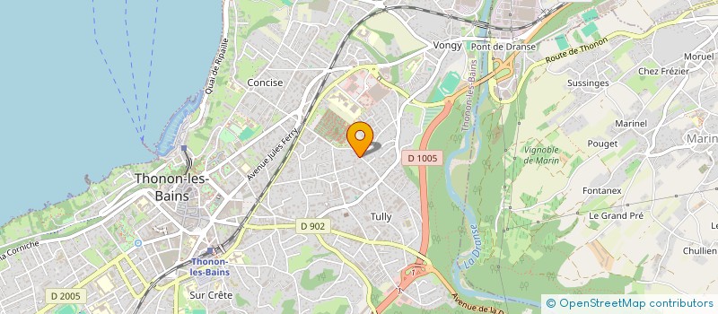 localisation de l'entreprise DRIVEME74 à THONON-LES-BAINS
