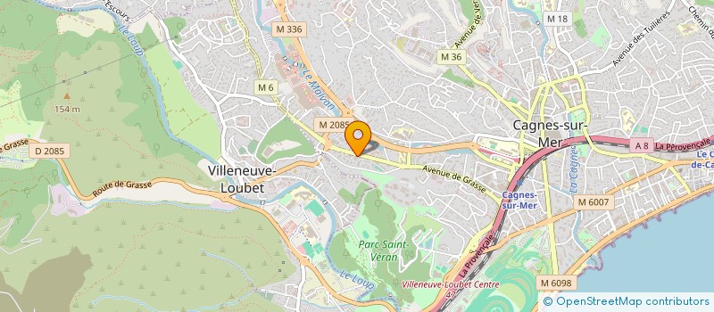 localisation de l'entreprise DRIVER COMPANY à CAGNES-SUR-MER