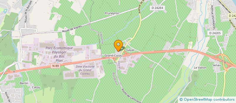 localisation de l'entreprise DRIVER DU SUD OUEST  VAYRES