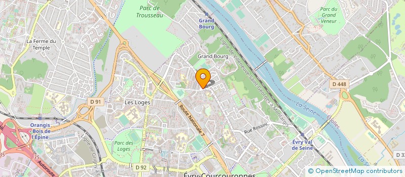 localisation de l'entreprise DRIVER ELITE  EVRY-COURCOURONNES