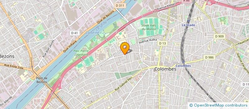 localisation de l'entreprise DRIVER HDJ à COLOMBES