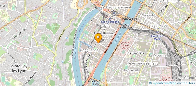 localisation de l'entreprise DRIVER LYON CONFLUENCE  LYON