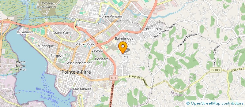 localisation de l'entreprise DRIVER PREMIUM SERVICE à LES ABYMES