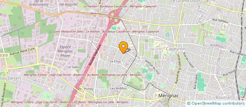 localisation de l'entreprise DRIVER PRESTIGE  MERIGNAC