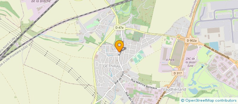 localisation de l'entreprise DRIVER PRIVATE  LE THILLAY