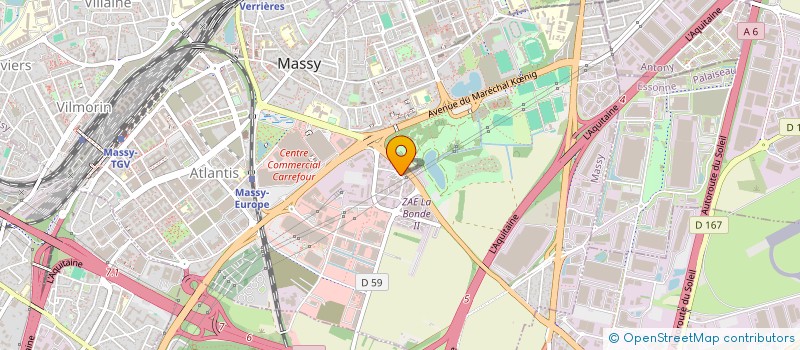 localisation de l'entreprise DRIVER&SERVICE à MASSY