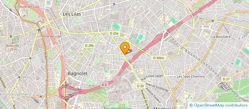 localisation de l'entreprise DRIVER SERVICES  BAGNOLET