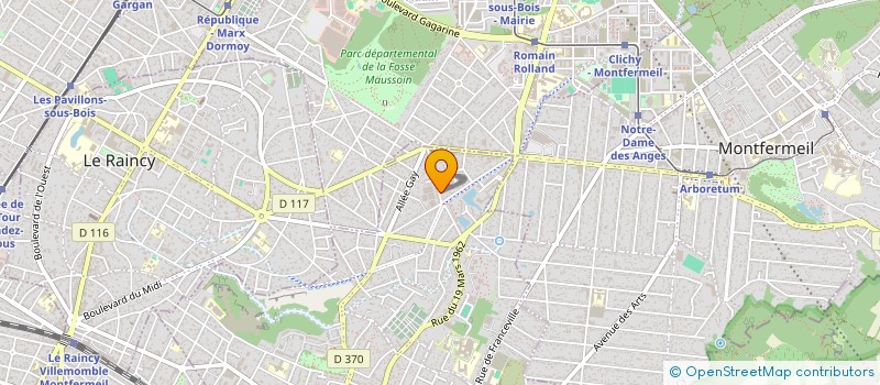 localisation de l'entreprise DRIVER VTC PARIS  GAGNY