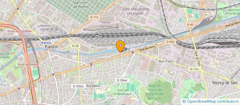 localisation de l'entreprise DRIVERWELCOM  PANTIN