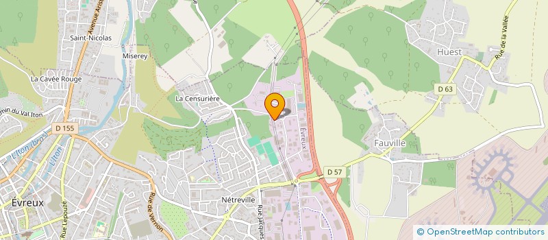 localisation de l'entreprise DRIVEURE  EVREUX