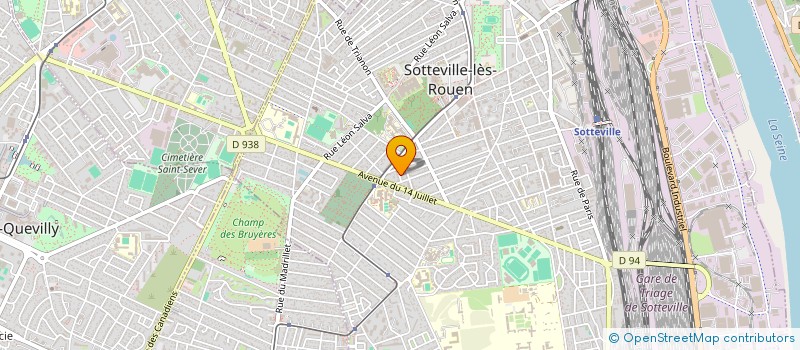 localisation de l'entreprise DRIVEXPRESS à SOTTEVILLE-LES-ROUEN