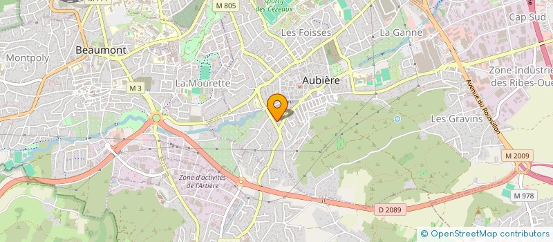 localisation de l'entreprise DRIVIERE SERVICE SARL  AUBIERE