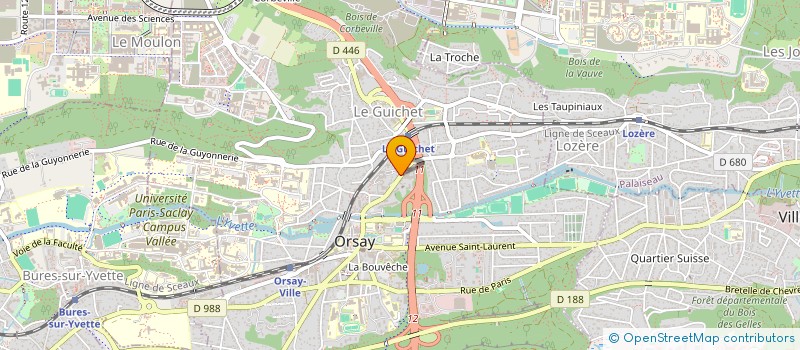 localisation de l'entreprise DRIVING CENTER à ORSAY