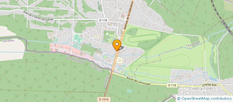 localisation de l'entreprise DRIVING PRIVATE JOCKEYS  LAMORLAYE