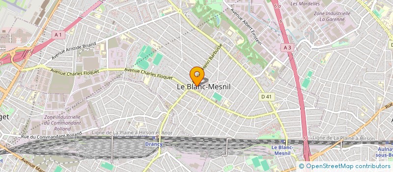 localisation de l'entreprise DRIVING VIP à LE BLANC-MESNIL