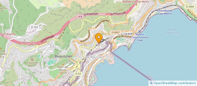 localisation de l'entreprise DRIZZLE FINANCE  BEAUSOLEIL