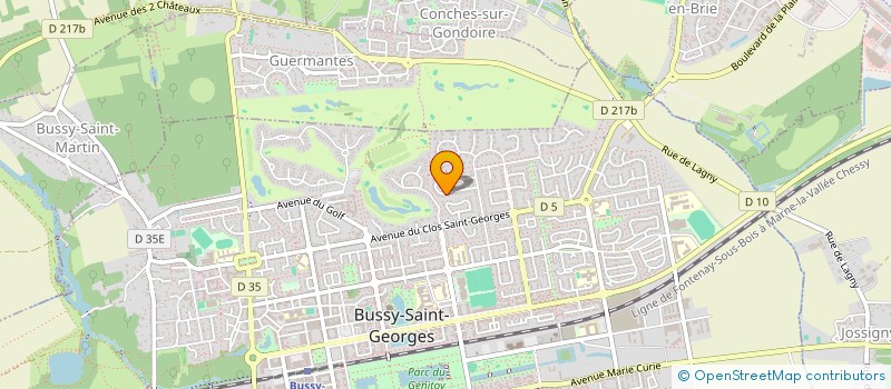 localisation de l'entreprise DRK ASSOCIES  BUSSY-SAINT-GEORGES