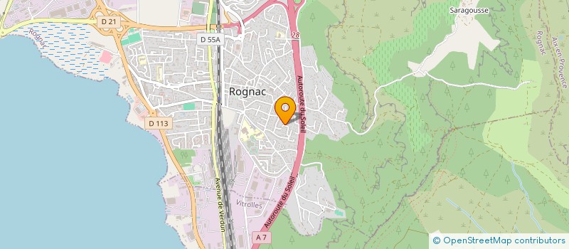 localisation de l'entreprise DRK-MOTIVATION  ROGNAC