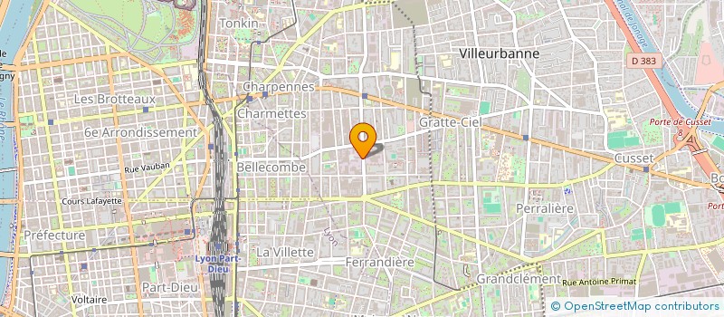 localisation de l'entreprise DRL FACADES à VILLEURBANNE