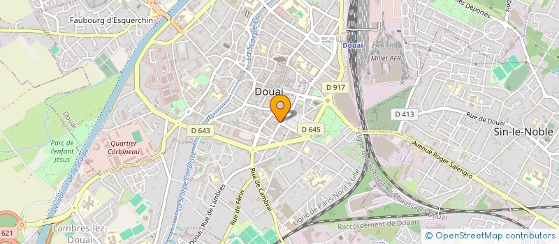 localisation de l'entreprise DRLAV  DOUAI