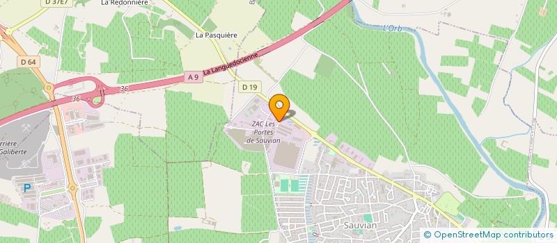 localisation de l'entreprise DRM à SAUVIAN