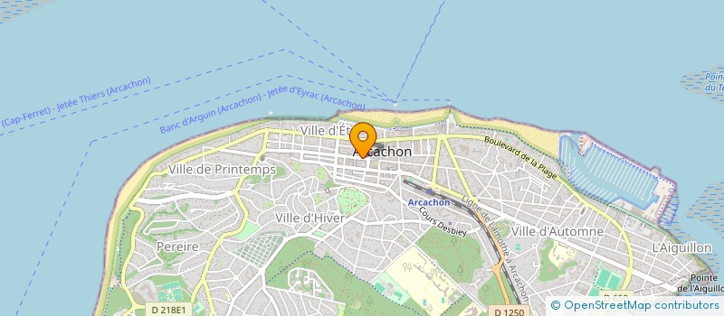 localisation de l'entreprise DRM à ARCACHON