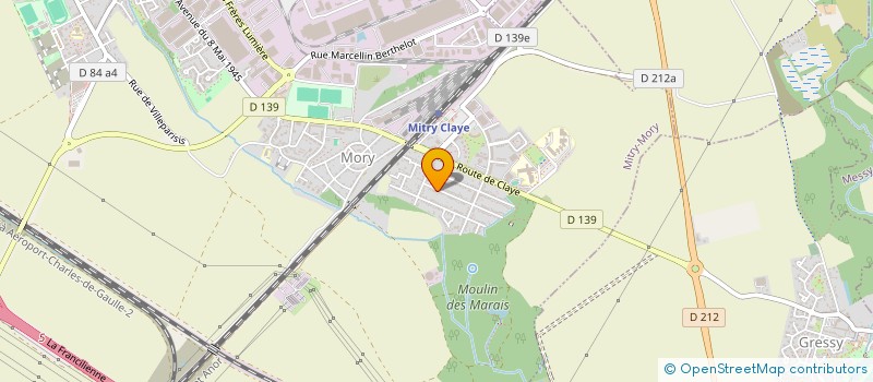 localisation de l'entreprise DRM à MITRY-MORY