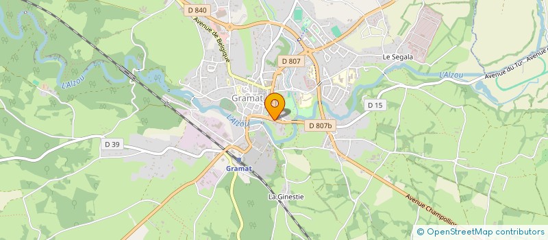 localisation de l'entreprise DRM CONSEIL  GRAMAT